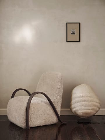 Kurbis vloerlamp low - Natural-black - Ferm Living