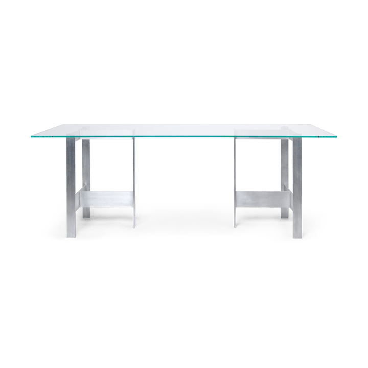 Lager eettafel 90x200 cm, Glass-aluminium Ferm Living