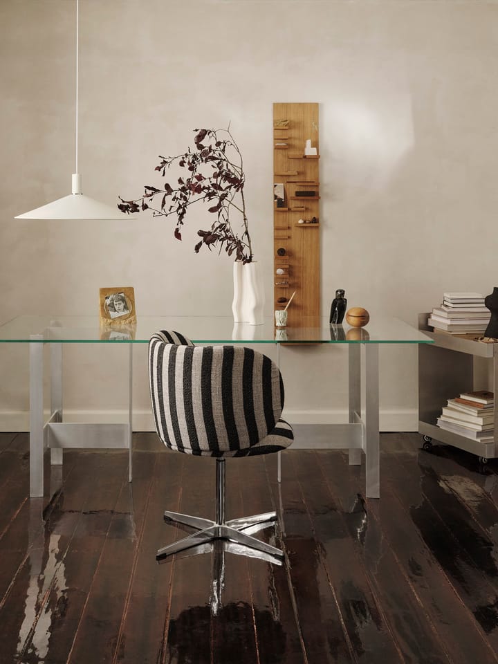 Lager eettafel 90x200 cm, Glass-aluminium Ferm Living