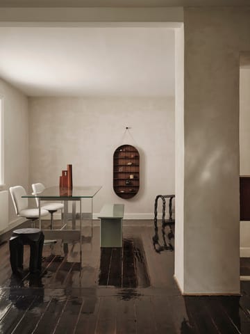 Lager eettafel 90x200 cm - Glass-aluminium - Ferm Living