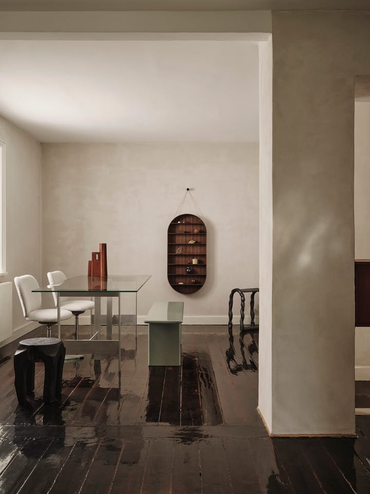Lager eettafel 90x200 cm, Glass-aluminium Ferm Living