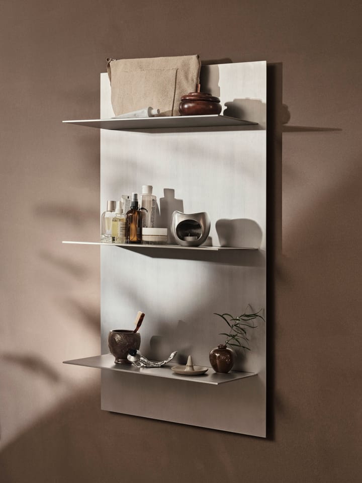 Lager wandplank triple 55x100 cm, Aluminium Ferm Living