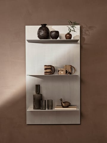 Lager wandplank triple 55x100 cm - Aluminium - Ferm Living