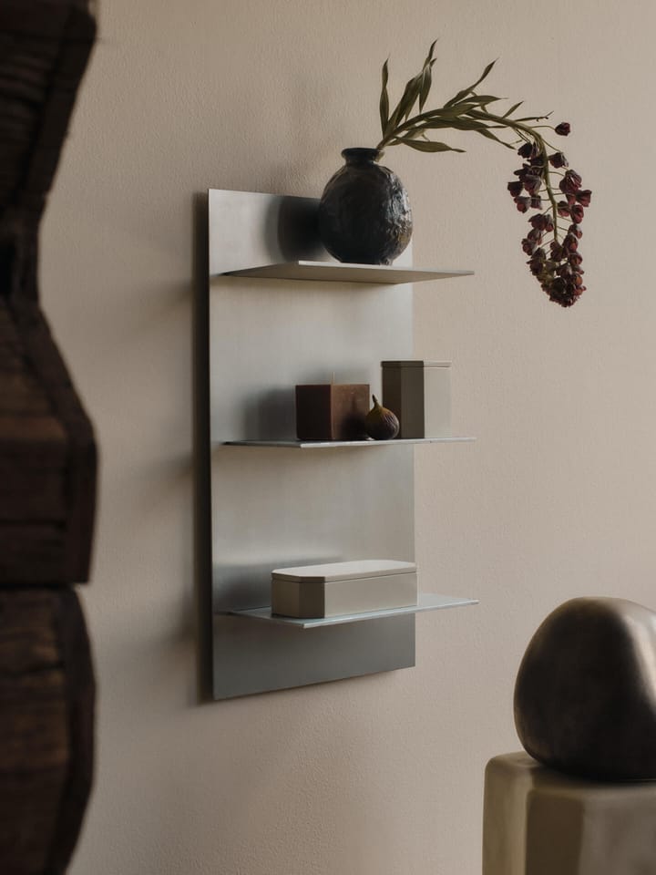 Lager wandplank triple small, Aluminium Ferm Living