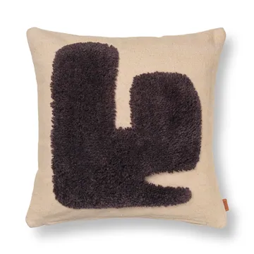Lay kussen 50x50 cm - Sand / Dark Brown - Ferm Living