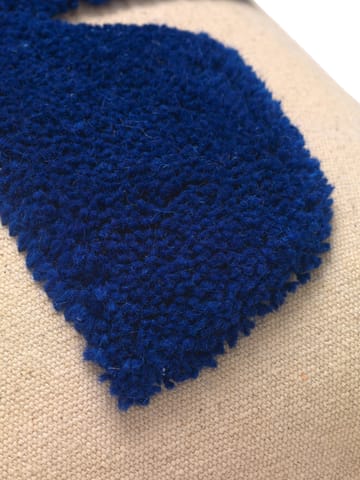 Lay rechthoekig kussen 40x60 cm - Sand / Bright Blue - Ferm LIVING