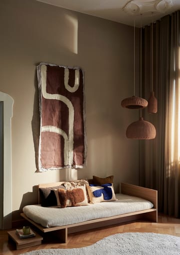 Lay rechthoekig kussen 40x60 cm - Sand / Bright Blue - Ferm Living