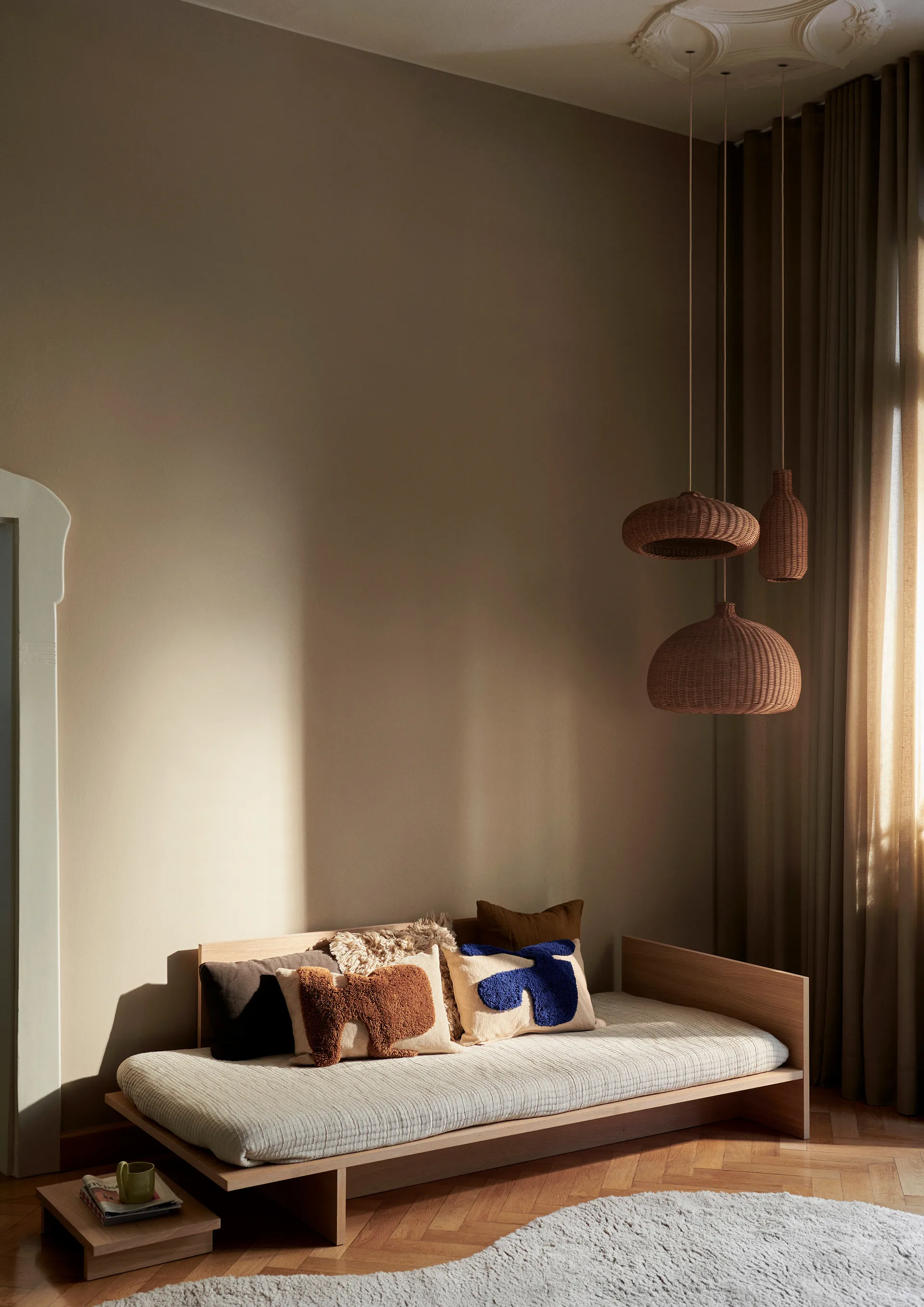 Lay rechthoekig kussen 40x60 cm, Sand / Sugar Kelp Ferm Living