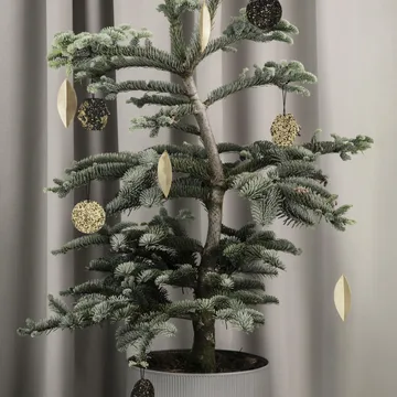 Leaf kerstboomdecoratie - Brass, 4-pack - Ferm Living