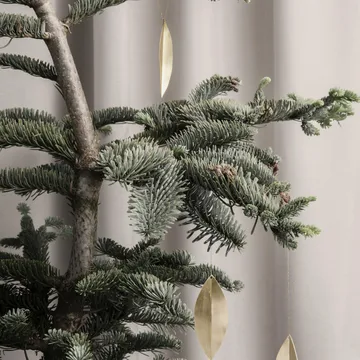 Leaf kerstboomdecoratie - Brass, 4-pack - Ferm Living