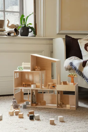 Lee merino rabbit baby gebreid konijn - Grijsbeige - Ferm Living