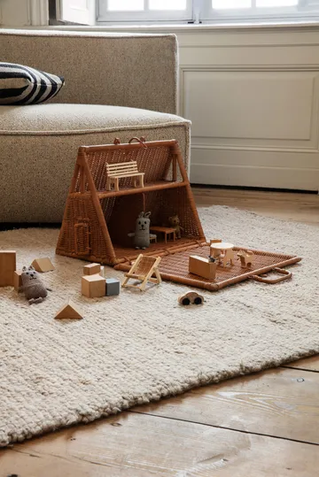 Lee merino rabbit baby gebreid konijn - Grijsbeige - Ferm Living