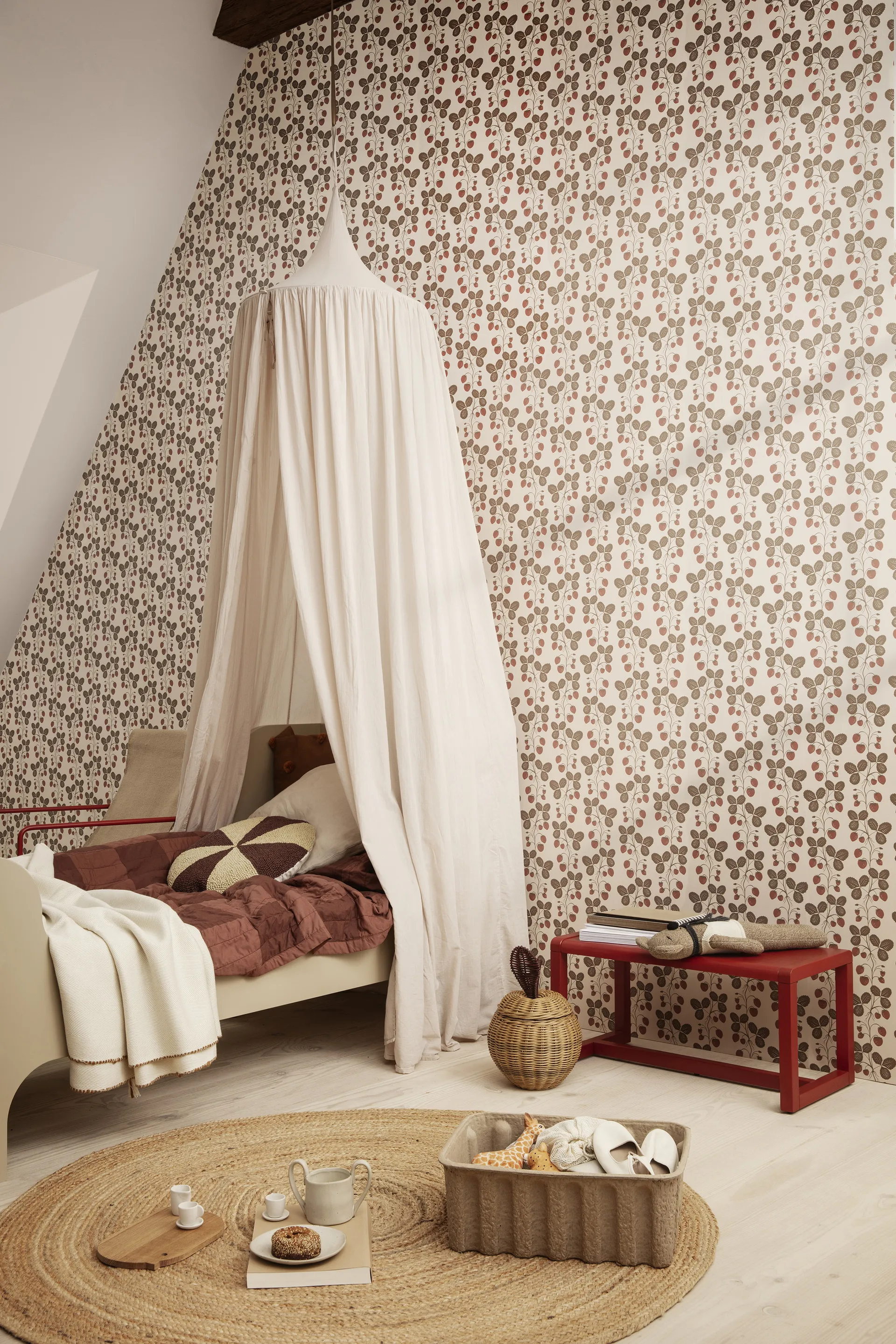 Little Architect Bench bankje, Poppy red Ferm Living