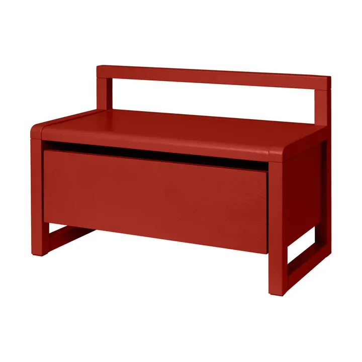 Little architect opbergbank - Poppy Red, 60x30x41,2 cm - Ferm Living