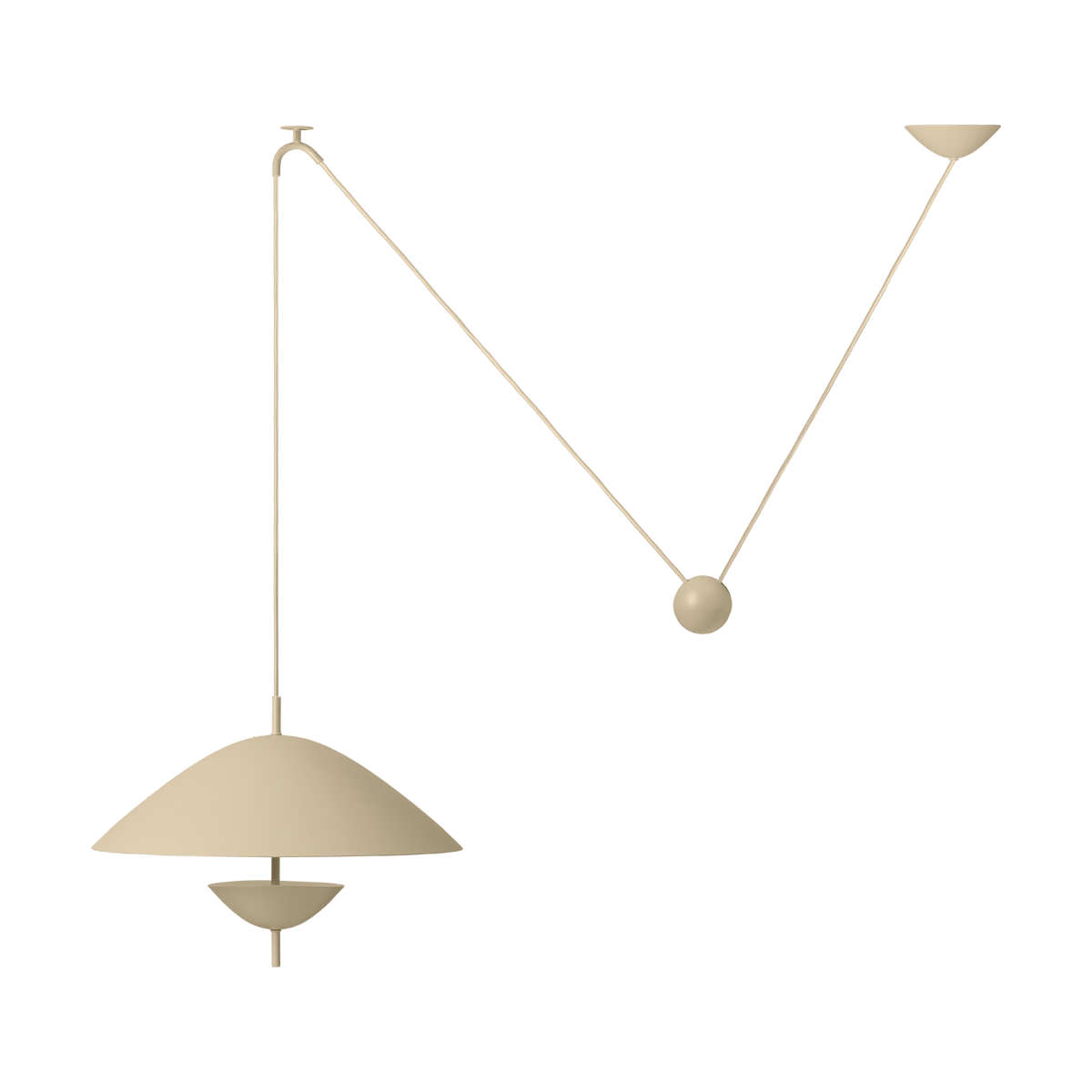Ferm Living Lod hanglamp Kasjmier | Scandinavisch Interieur | Hanglampen | Beige