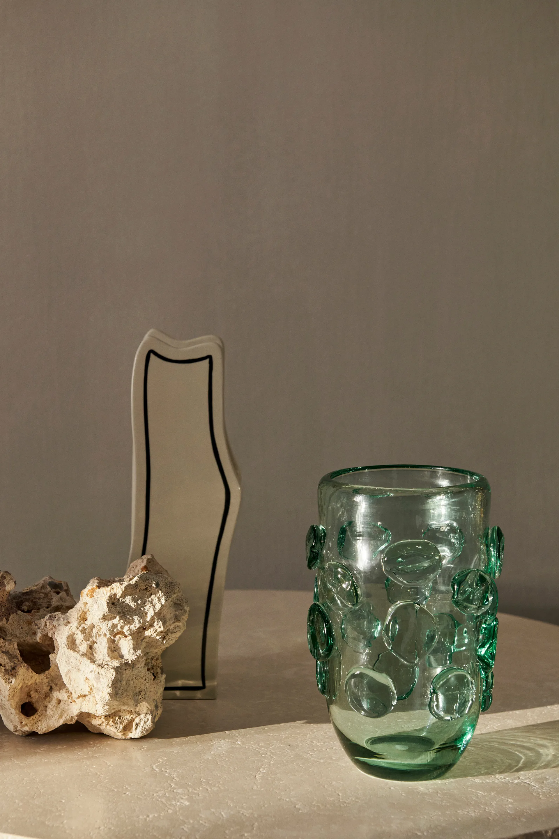 Lump vaas Ø17x25 cm, Recycled clear Ferm Living
