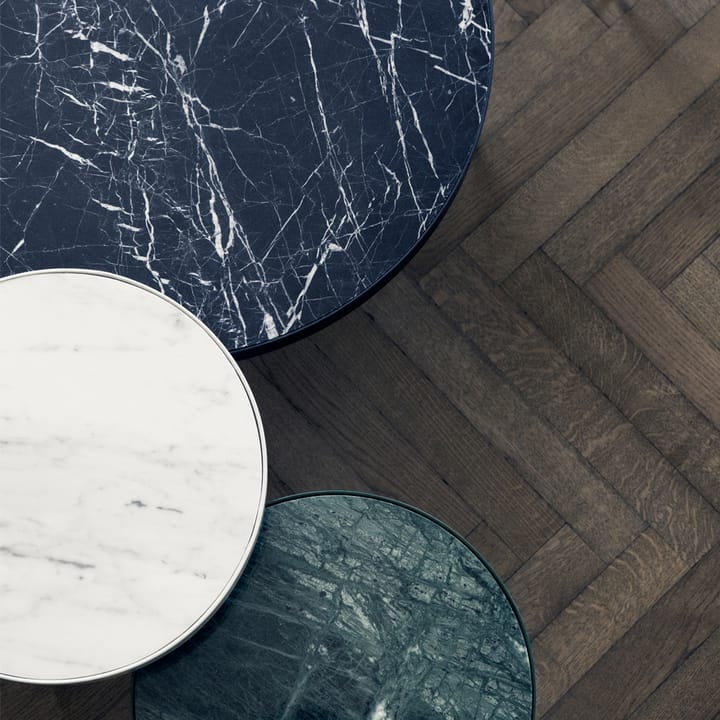Marble Table salontafel, marmer zwart, large, zwart onderstel Ferm Living