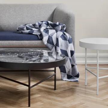Marble Table salontafel - marmer zwart. medium, zwart onderstel - Ferm Living