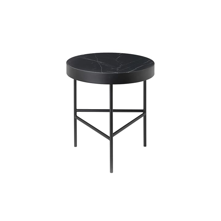 Marble Table salontafel - marmer zwart. medium, zwart onderstel - Ferm Living