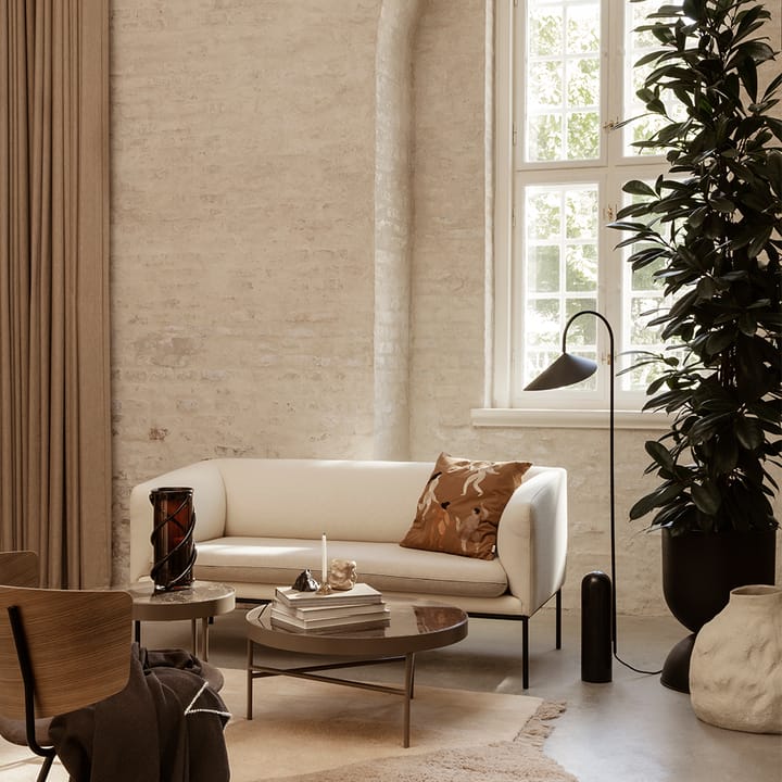 Marble Table salontafel, marmer zwart. medium, zwart onderstel Ferm Living