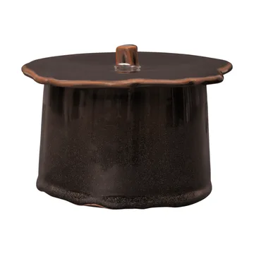 Marnen pot met deksel - Carob brown, Ø11x9 cm - Ferm Living