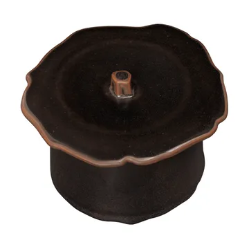 Marnen pot met deksel - Carob brown, Ø11x9 cm - Ferm Living