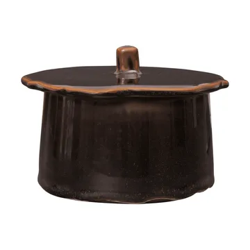 Marnen pot met deksel - Carob brown, Ø13x7 cm - Ferm Living