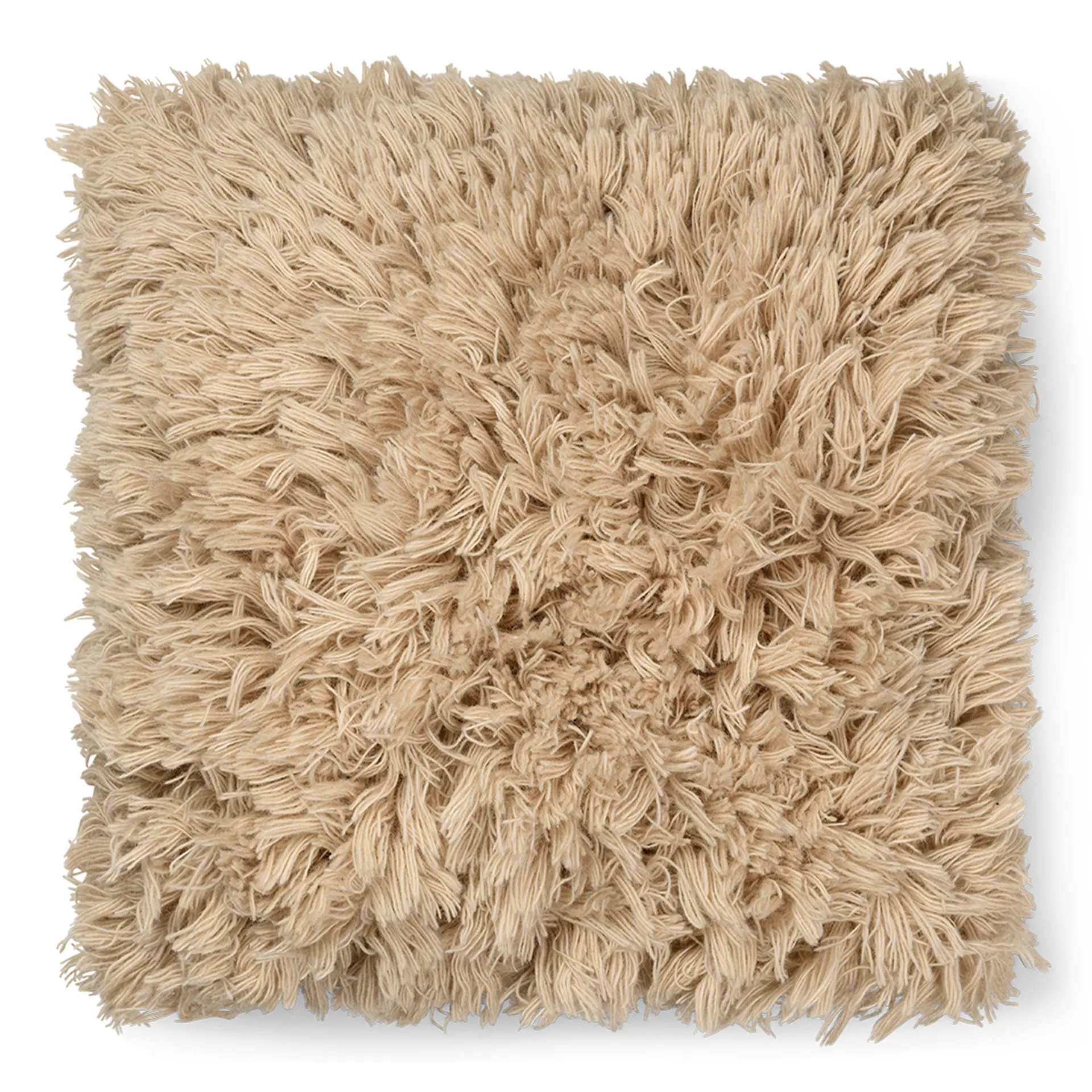 Meadow High Pile kussen 50x50 cm, Light Sand Ferm Living