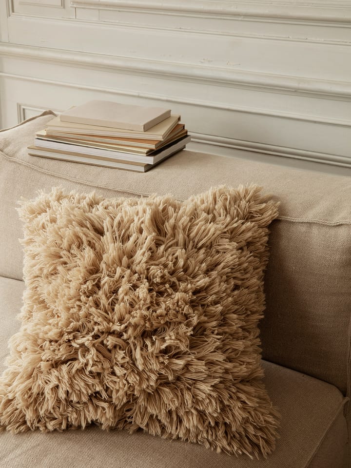 Meadow High Pile kussen 50x50 cm, Light Sand Ferm Living