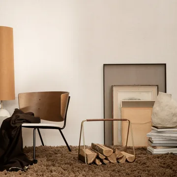 Meadow High Pile vloerkleed 140x200 cm - Dark beige - Ferm Living