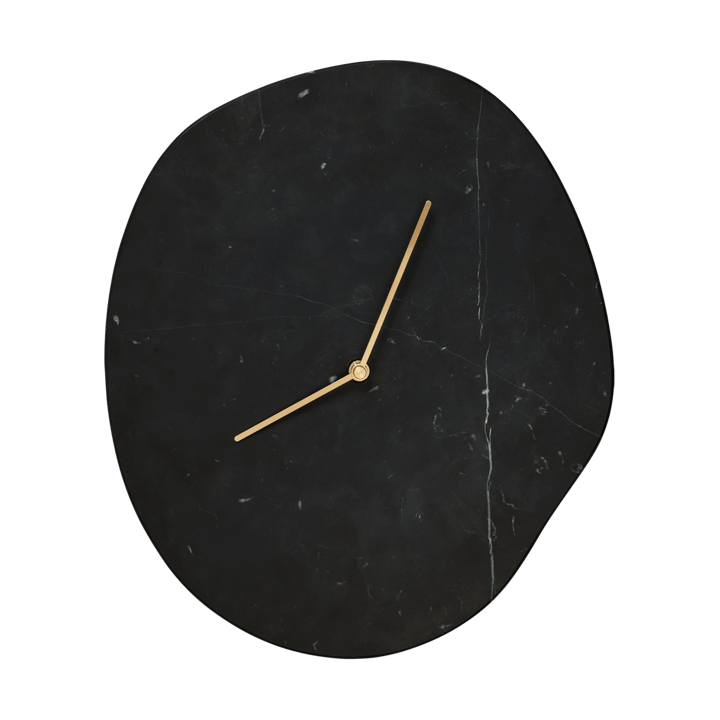 Melt wandklok 28x33 cm - Black marble - Ferm Living