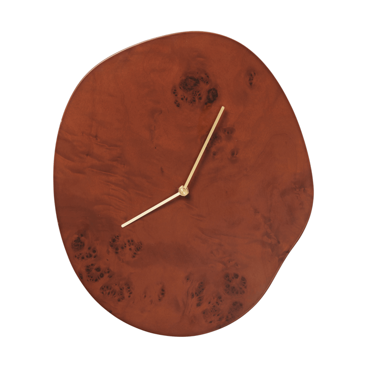 Melt wandklok 28x33 cm - Dark stained burl - Ferm Living