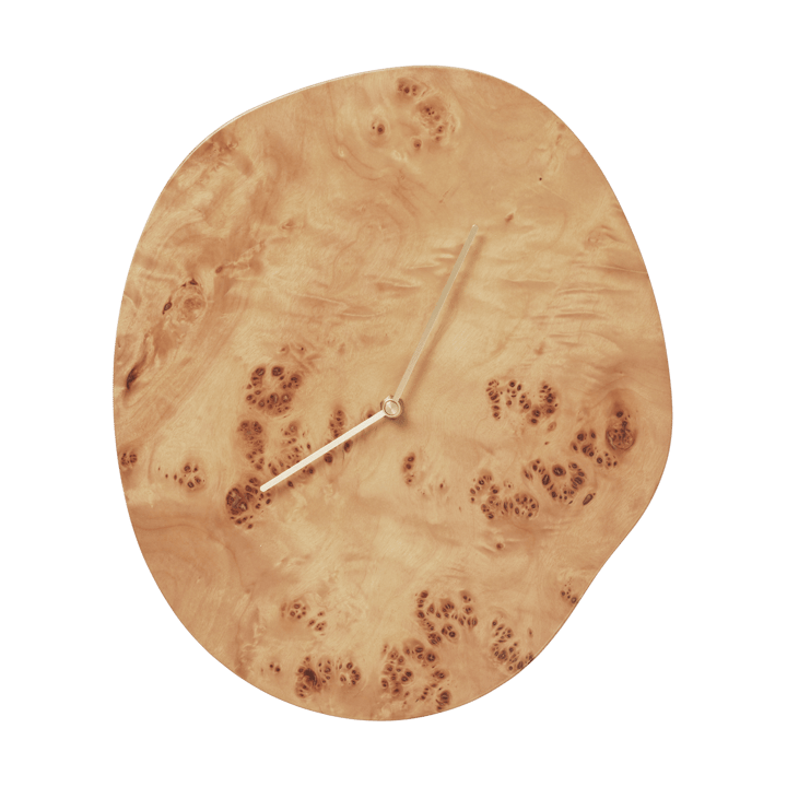 Melt wandklok 28x33 cm - Natural burl - Ferm Living