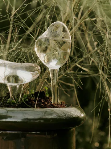 Mercury waterbol 2-delig - Clear, 15x24 cm - Ferm Living