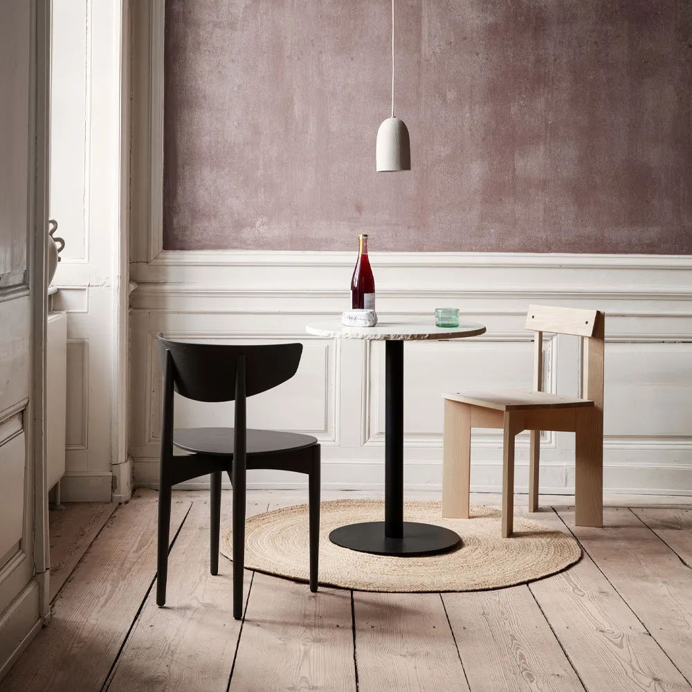 Mineral cafétafel, wit, marmer bianco curia Ferm Living