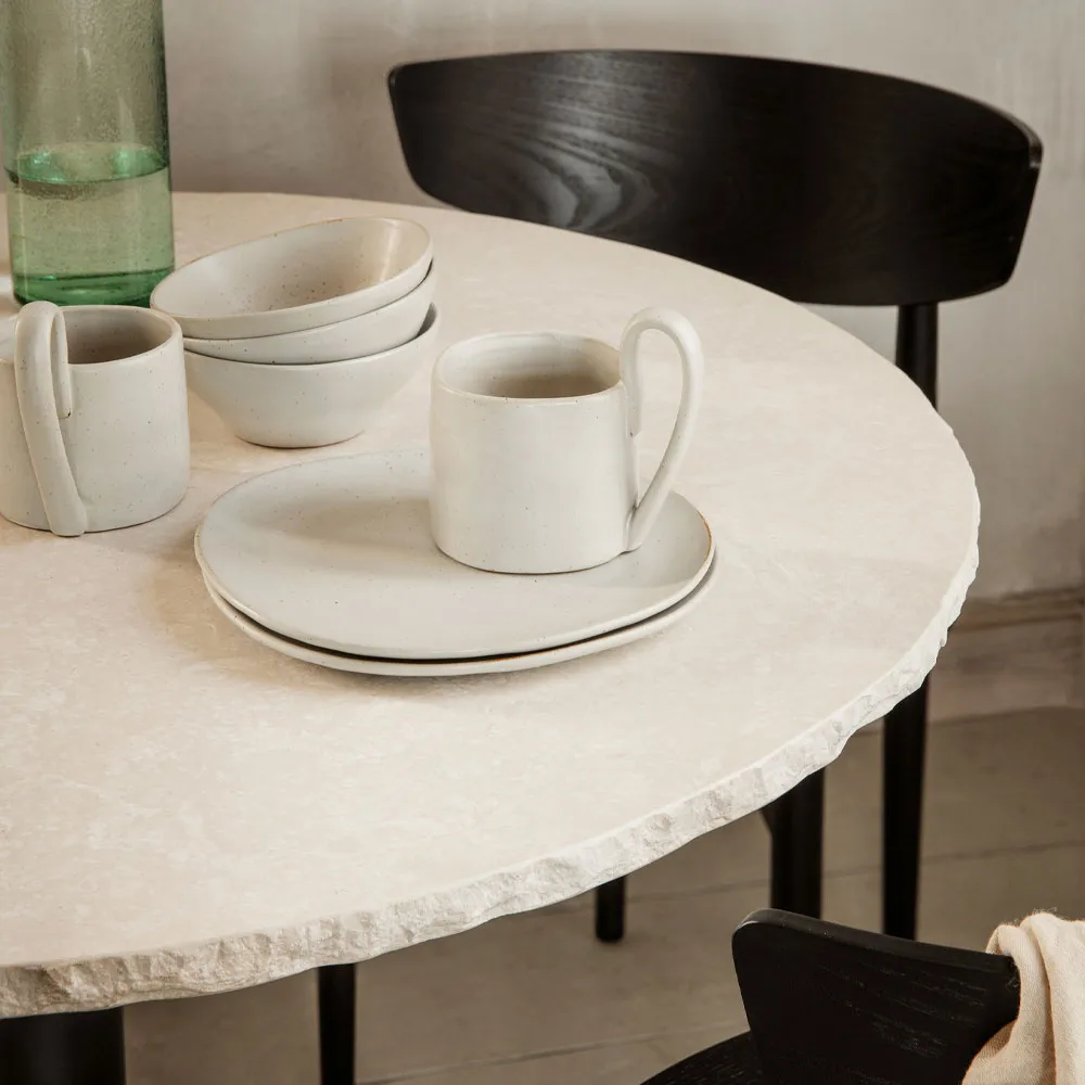Mineral eettafel, wit, marmer bianco curia Ferm Living