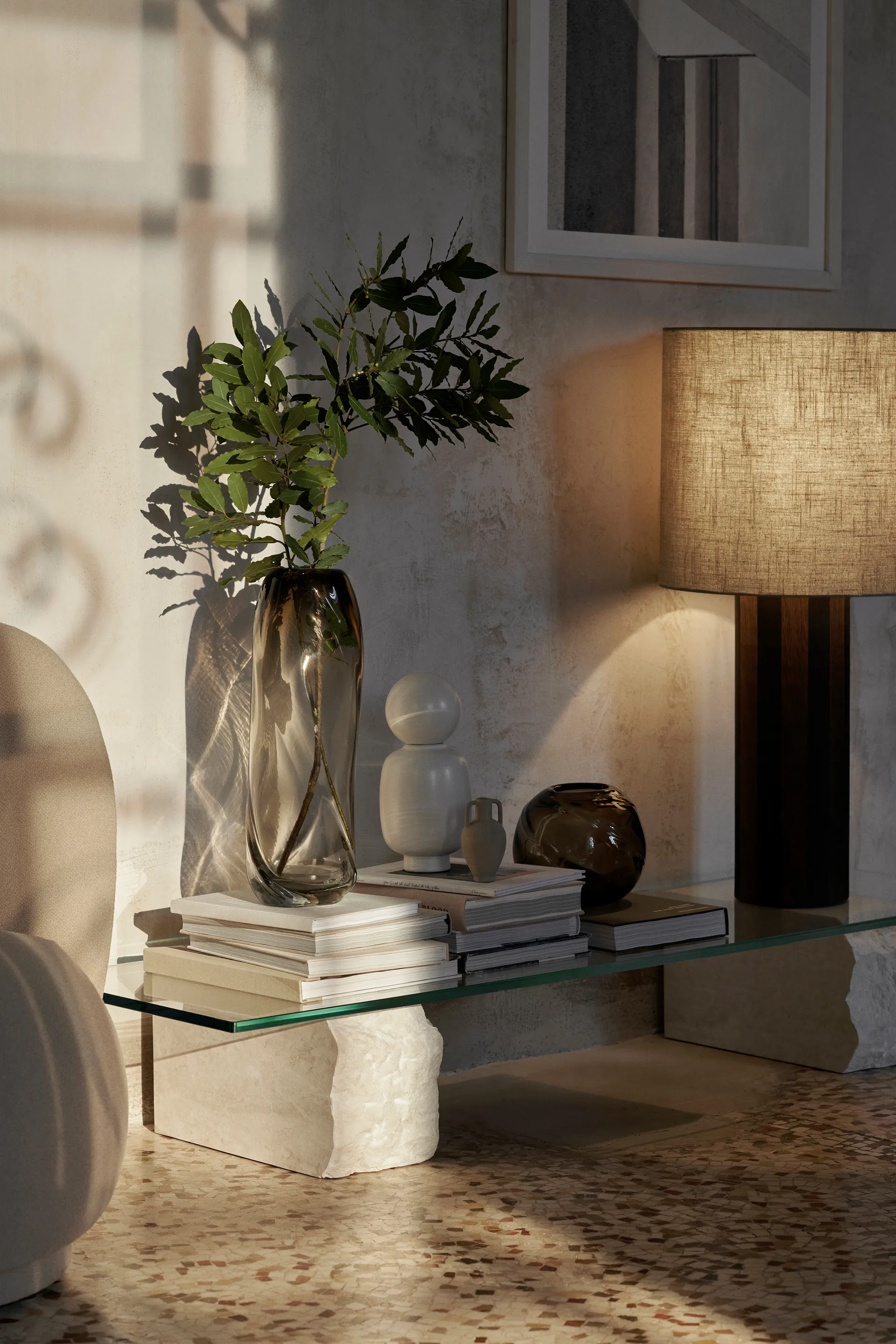 Mineral salontafel 46x160 cm, Bianco curia Ferm Living