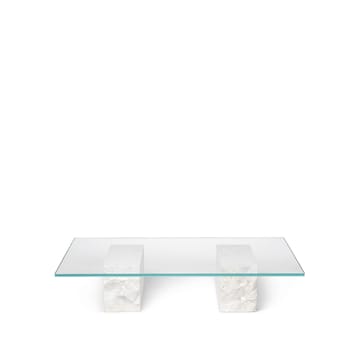 Mineral salontafel - glas, marmeren voet - Ferm Living
