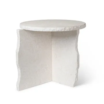 Mineral Sculptural tafel Ø52 cm - Bianco Curia - Ferm Living
