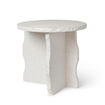 Mineral Sculptural tafel Ø52 cm - Bianco Curia - Ferm Living