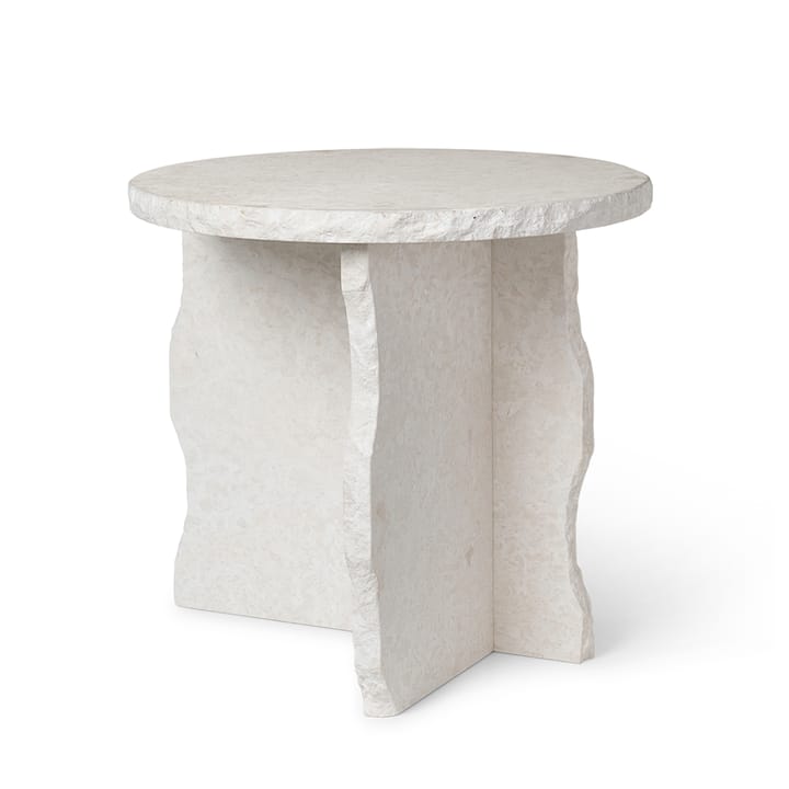 Mineral Sculptural tafel Ø52 cm, Bianco Curia Ferm Living