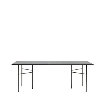Mingle eettafel - oak black, 210cm, zwarte metalen poten - Ferm Living