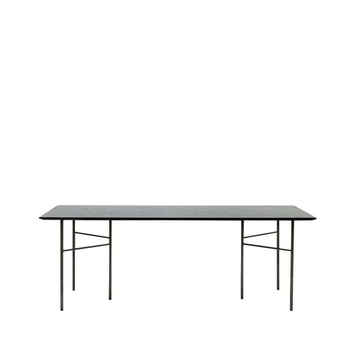 Mingle eettafel - oak black, 210cm, zwarte metalen poten - Ferm LIVING