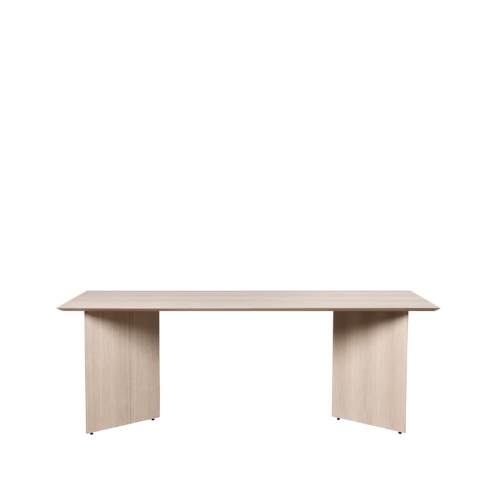 Mingle eettafel - oak natural veneer, 210cm, poten met hoek eikenhout - Ferm Living