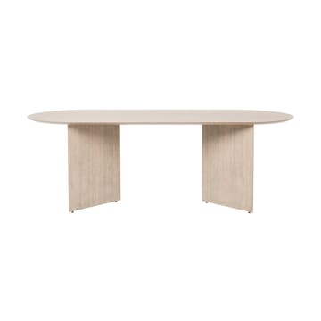 Mingle eettafel ovaal - oak natural veneer, poten met hoek eikenhout - Ferm Living