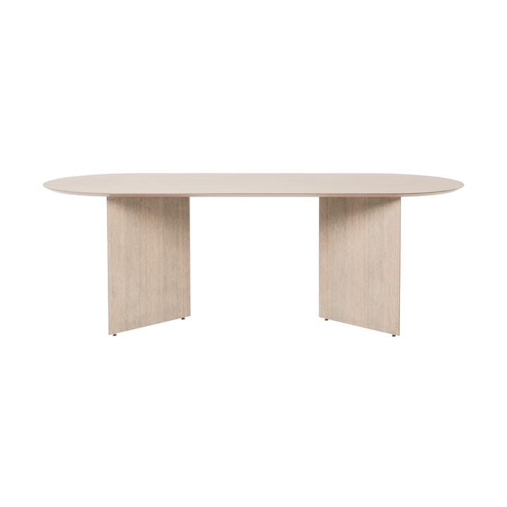 Mingle eettafel ovaal - oak natural veneer, poten met hoek eikenhout - ferm LIVING