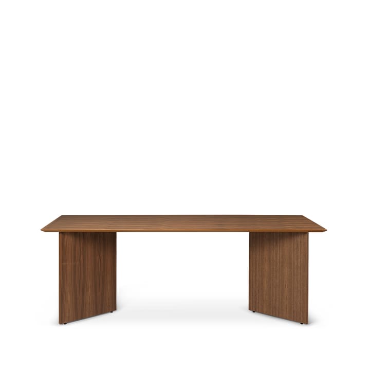 Mingle eettafel - walnut veneer, 210cm, poten met hoek walnootfineer - Ferm LIVING