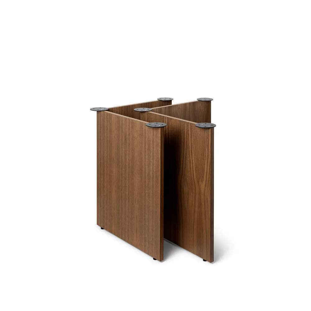 Mingle tafelpoten 2-pack, walnut veneer, w68 Ferm Living