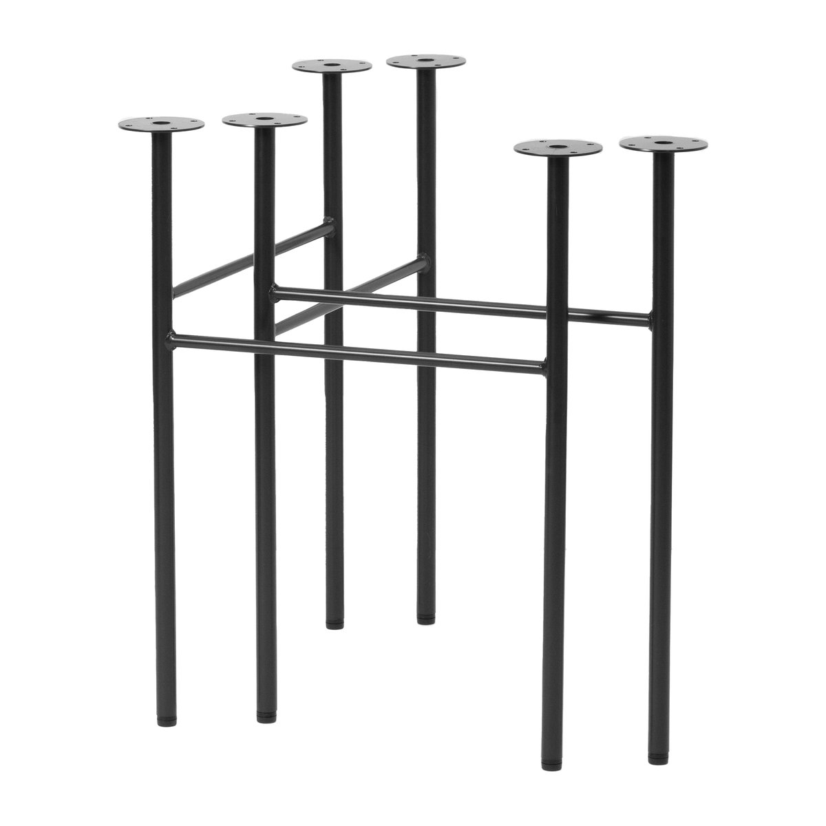 ferm LIVING Mingle tafelpoten staal 2-pack Zwart 68 cm