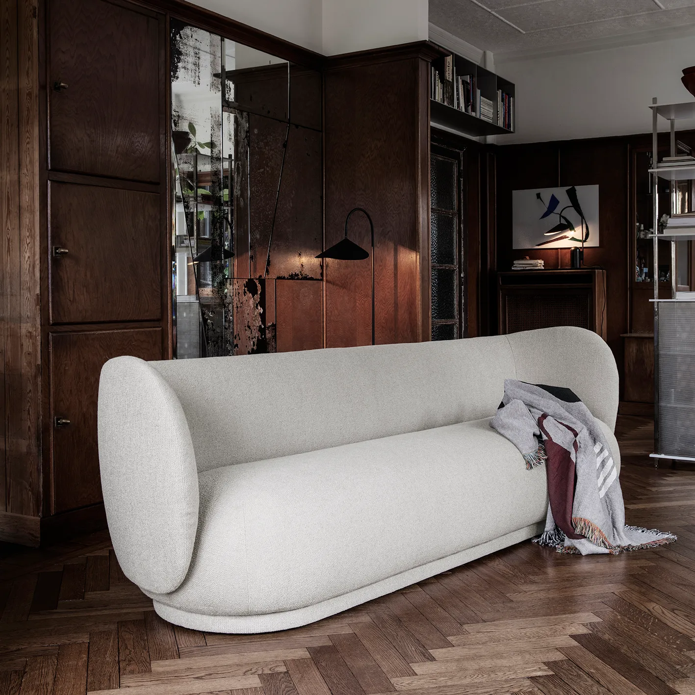 Mirage plaid 120x170 cm, Grey Ferm Living